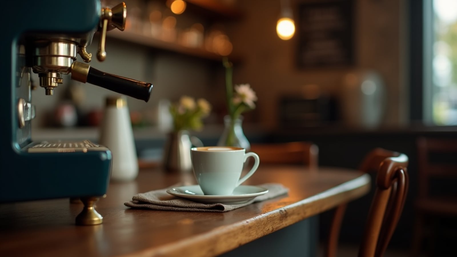 A small independent UK café, the kind of business Masser builds for