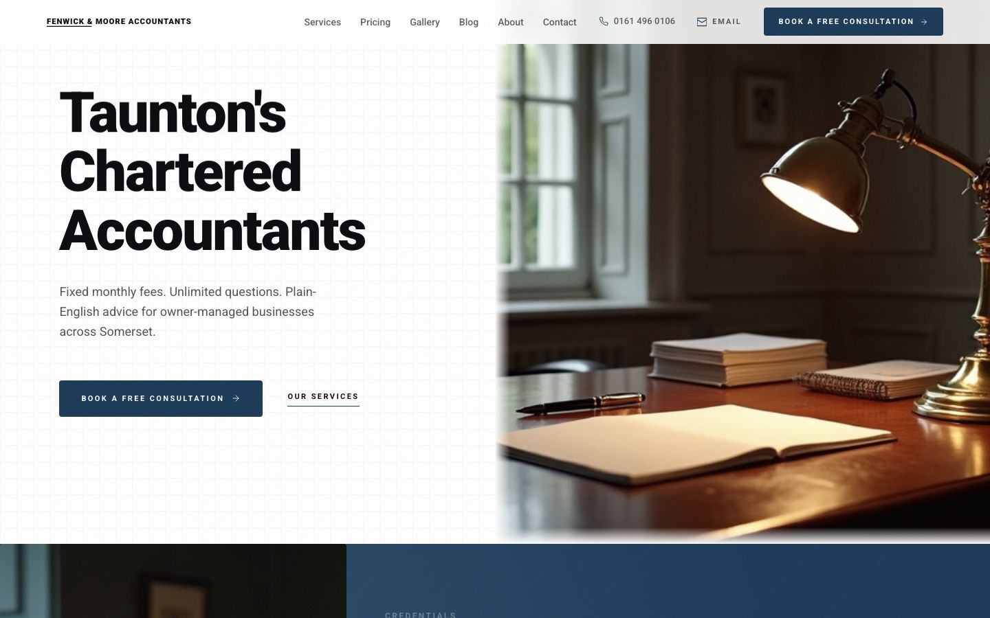 Example Masser build for an accountancy firm